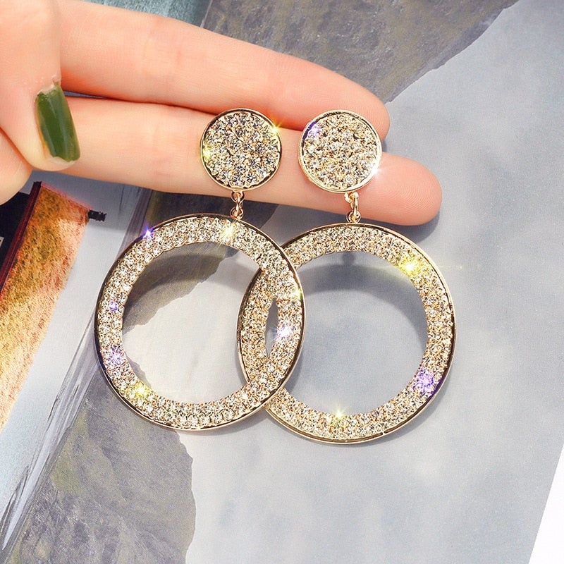 Zirconia Earrings in Gold and Silver - Image 3