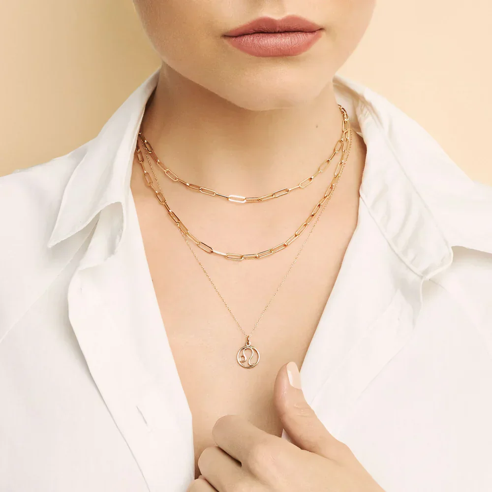 Zodiac sign necklace | Gold - Image 3